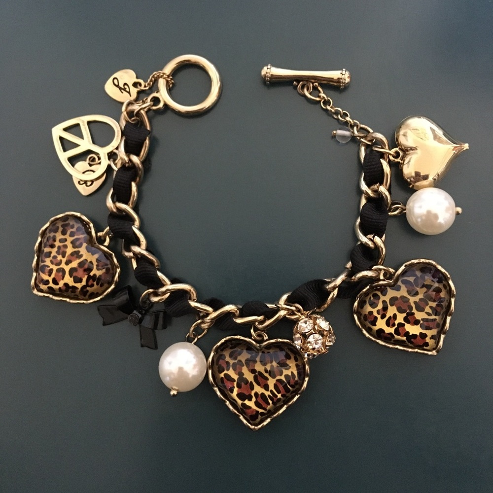 Betsey Johnson Leopard Charm Bracelet